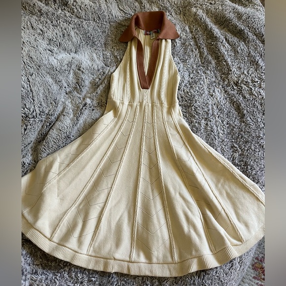 Urban Outfitters Blaire Pointelle Collared Mini Dress - Picture 3 of 6